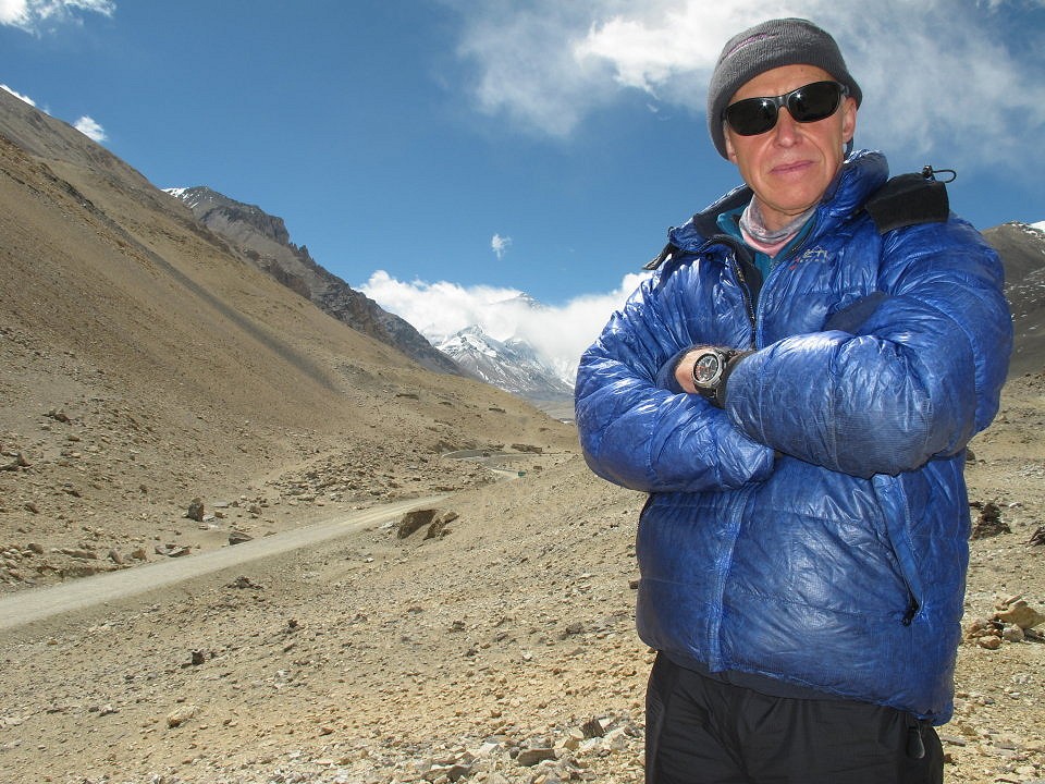 Alan Hinkes at the foot of Everest  © YHA