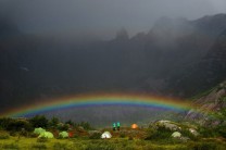 Rainbow near Kalle, Lofotens