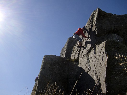 Brilliant problem, one of the best on the moor.  © Tom Last