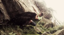 Rippler, f7a at the Roaches upper tier boulders