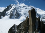 Mont Blanc from  the Cosmiques
