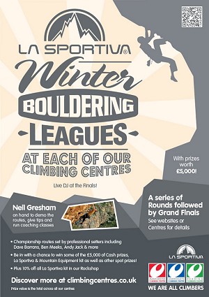 La Sportiva Winter Bouldering League  © Climbing Centre Group