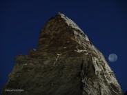 The Matterhorn and the moon