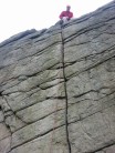 Twenty foot crack, just after I'd seconded it and ready for another ascent.