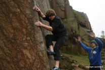 James and Matt thinking they can climb