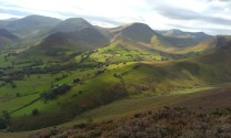 Newlands Valley from below Causey Pike summit