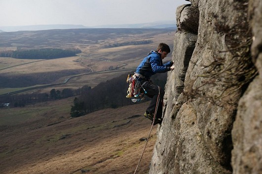 moving up the slab on balcony buttress  © jmills94