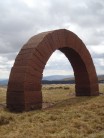 Striding Arch, constructed by Andy Goldsworthy on the summit of Ben Brack, Southern Upland Way.