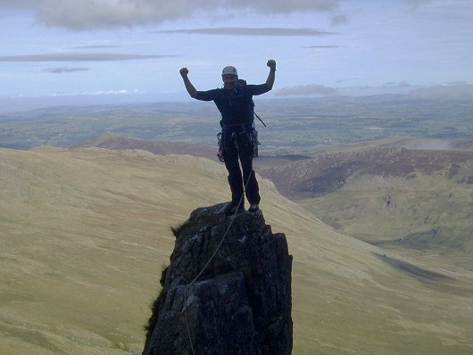 Me on the big pinnacle  © Cornish boy