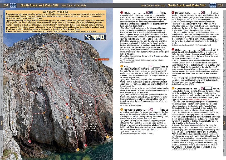 North Wales Climbs - example page 1  © Rockfax