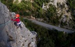 The new kid's parcours on the Via Ferrata at Buis les Baronnies.