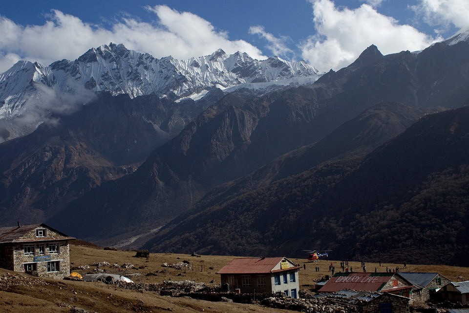 The settlement of Kyanjin Gompa high in the Langtang valley  © Rebecca Coles