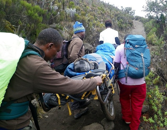 Torque 40 (right) on Kilimanjaro  © Paul Lewis