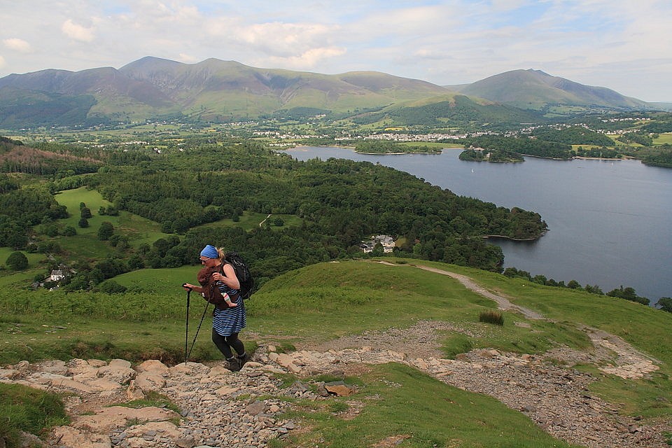 Hot and heavy on Cat Bells, but the well ventilated Ascent 36 isn't too sweaty  © Dan Bailey
