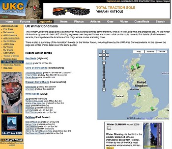 UK Winter Conditions Page  © UKC News