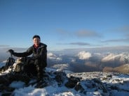 Craig at the summit of Stob Ghabhar ,Blackmount
