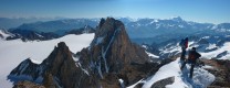 The Aiguilles Dorees and Valais alps from the summit of the Petite Fourche