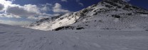 Daear Ddu Ridge in alpine conditions