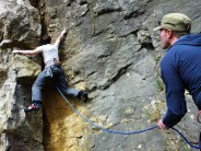 First day out sport climbing