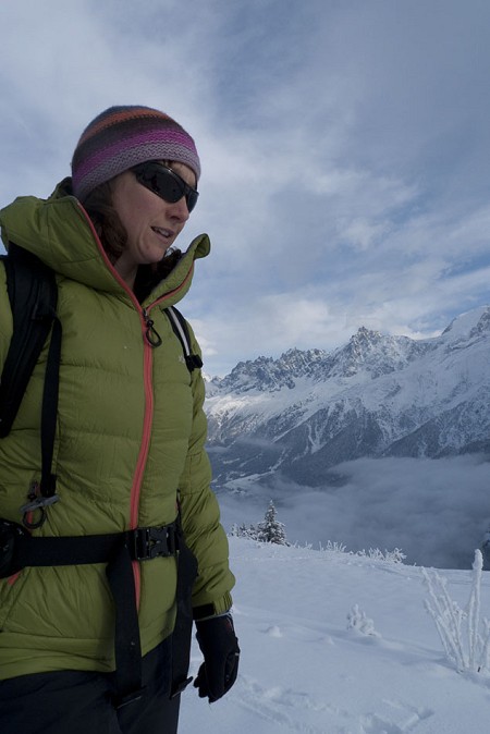 Emily Andrew in the Jottnar Fjorm Down Jacket  © Emily Andrew Collection