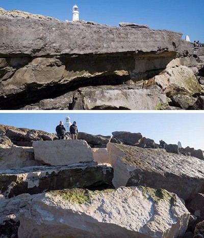 One of the new bouldering areas affected by the winter storms  © Ben Stokes