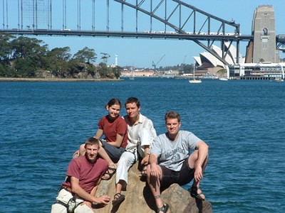 Me and the gang 
Bulls Head Sydney Australia  © Kev on the road