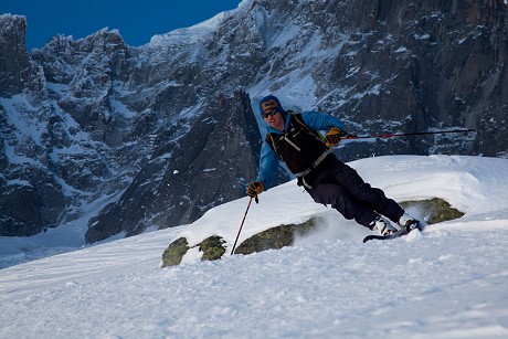 UKC regular Charlie Boscoe gave lots of advice for this article. Here he is skiing at Chamonix, France.  © Jack Geldard