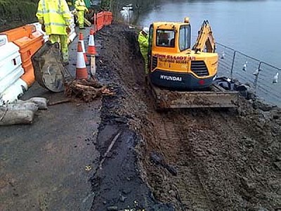 Borrowdale road - needs more work than originally thought   © Cumbria County Council