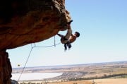 Mark Gould climbing Kachoong Mount Arraps Australia Au 21<br>© Kev on the road