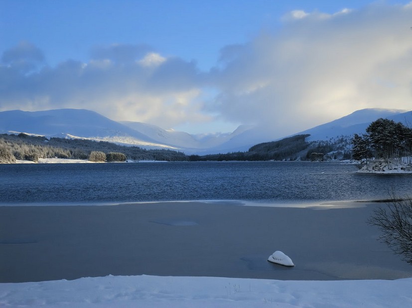 Loch Ossain under ice  © Sarah Flint