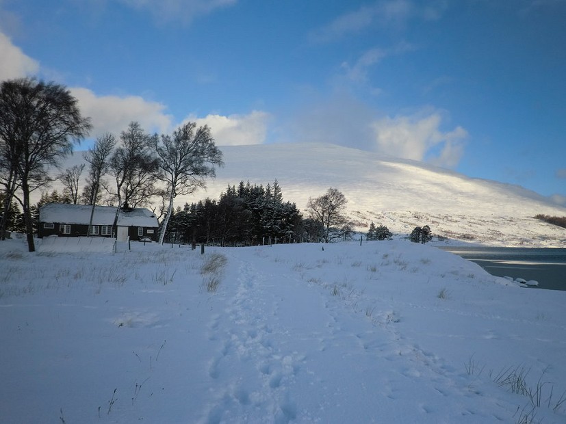 Loch Ossian Youth Hotel after the blizzard  © Sarah Flint
