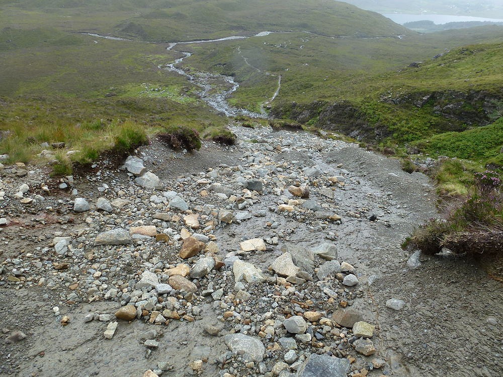 Current state of the path into Coire Uaigneich   © John Muir Trust