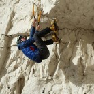 free solo dry tooling out of a smuggler's caves