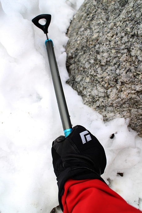 The Black Diamond Punisher Glove in wet snow conditions  © UKC Gear