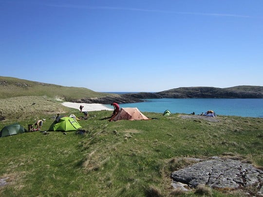 The Pabbay campsite  © Duncan Campbell