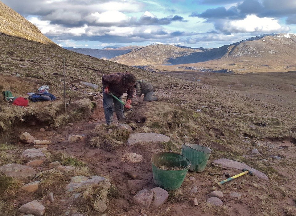 Work underway on Quinag  © John Muir Trust