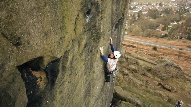 Jacob Cook climbs new Ilkley E9 #4  © jacobjacob