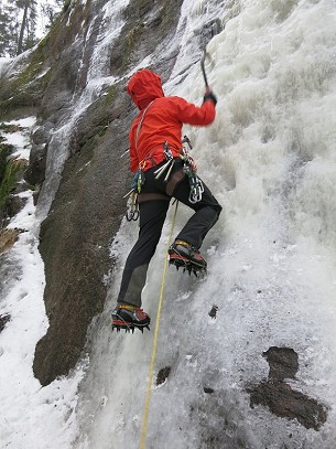The Alpha Comp Hoody - a thoroughbred ice climber's jacket  © Toby Archer