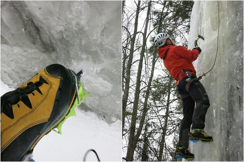 Mono points, best on steep, complex ice  © Toby Archer