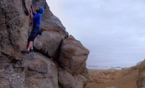 Perfect steep crimpy granite, Sermilik Fjord, Greenland