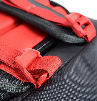 Stash-able rucksack straps double as a compress for the bag contents  © DMM