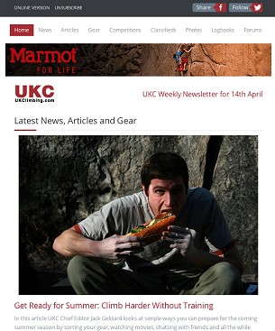 New UKClimbing Newsletter   © UKC News