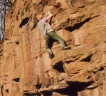 Climbing at Parbold '70's