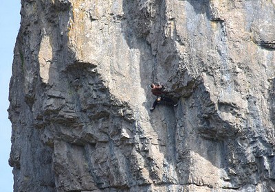 Paradise lost, Cheddar. 7b (top pitch)  © Brian H