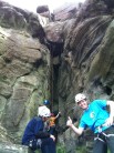 waiting our turn at the great chimney whilst Haydon & Tom shows how its done. Chossy!