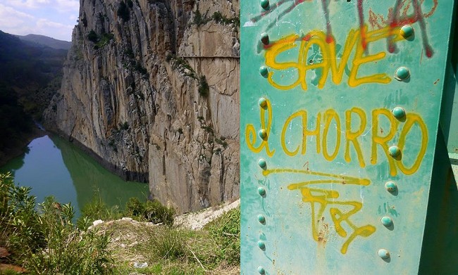 Save El Chorro Graffiti (This has been there for years)  © Tom Ireson
