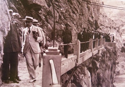 President Primo de Riviera on the Camino Del Ray in 1924  © Archivo General de la Administracion
