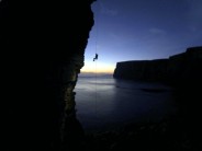 Final abseil as the darkness fell