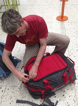 DMM Void Duffle - Straps removed for hold baggage  © UKC Gear