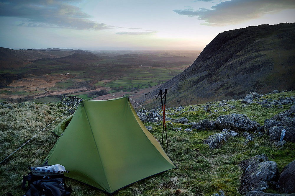 Wild camp near long crag on Middle Fell. Lake district.  © Rob Steptoe